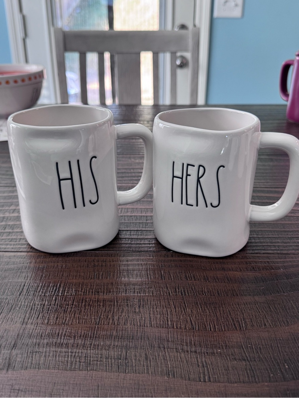 Rae Dunn His and Hers Coffee Mugs